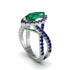 Emerald Marquise Split Shank Engagement Ring - Carly No. 66 image 1