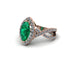 Emerald Marquise Split Shank Engagement Ring - Carly No. 5 image 3