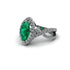 Emerald Marquise Split Shank Engagement Ring - Carly No. 6 image 3