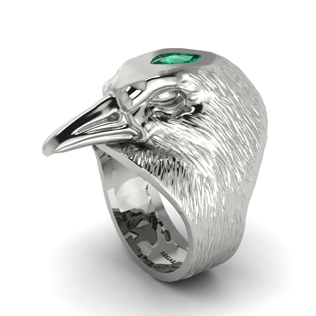 Emerald Raven Men's Fashion Ring - Maverick No. 6