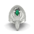 Emerald Raven Men's Fashion Ring - Maverick No. 6 image 3