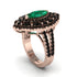 Emerald Three Layer Halo Marquise Ring - Destiny No. 35 image 2