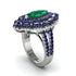 Emerald Three Layer Halo Marquise Ring - Destiny No. 66 image 2