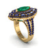 Emerald Three Layer Halo Marquise Ring - Destiny No. 64 image 2