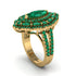 Emerald Three Layer Halo Marquise Ring - Destiny No. 19 image 3