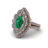 Emerald Three Layer Halo Marquise Ring - Destiny No. 5 image 3