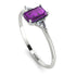 Emerald Cut Amethyst With Triangles Ring - Remi No. 303 image 2