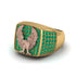 Emeralds Luxury Gold Eagle Ring - Sutton No. 19 image 1