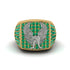 Emeralds Luxury Gold Eagle Ring - Sutton No. 34 image 2