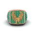 Emeralds Luxury Gold Eagle Ring - Sutton No. 20 image 2