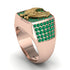 Emeralds Luxury Gold Eagle Ring - Sutton No. 20 image 3