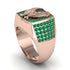 Emeralds Luxury Gold Eagle Ring - Sutton No. 5 image 3