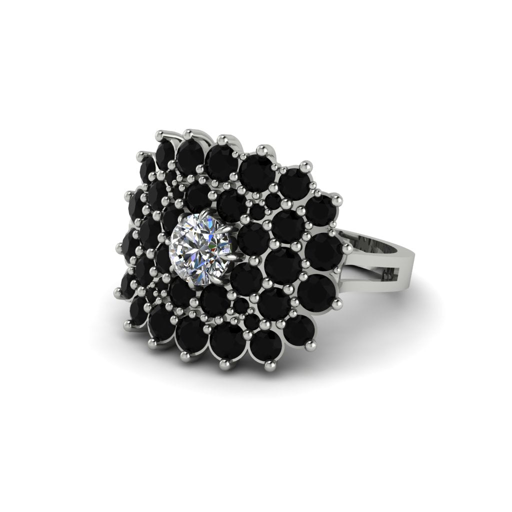 Diamond Enchanted Midnight Radiance Fashion Ring - Jacqueline No. 33