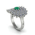 Emerald Enchanted Midnight Radiance Fashion Ring - Jacqueline No. 6 image 2