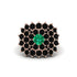 Emerald Enchanted Midnight Radiance Fashion Ring - Jacqueline No. 35 image 3