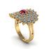 Ruby Enchanted Midnight Radiance Fashion Ring - Jacqueline No. 10 image 2