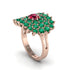 Ruby Enchanted Midnight Radiance Fashion Ring - Jacqueline No. 26 image 2