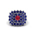 Ruby Enchanted Midnight Radiance Fashion Ring - Jacqueline No. 72 image 3