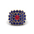 Ruby Enchanted Midnight Radiance Fashion Ring - Jacqueline No. 70 image 3