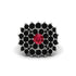 Ruby Enchanted Midnight Radiance Fashion Ring - Jacqueline No. 42 image 3