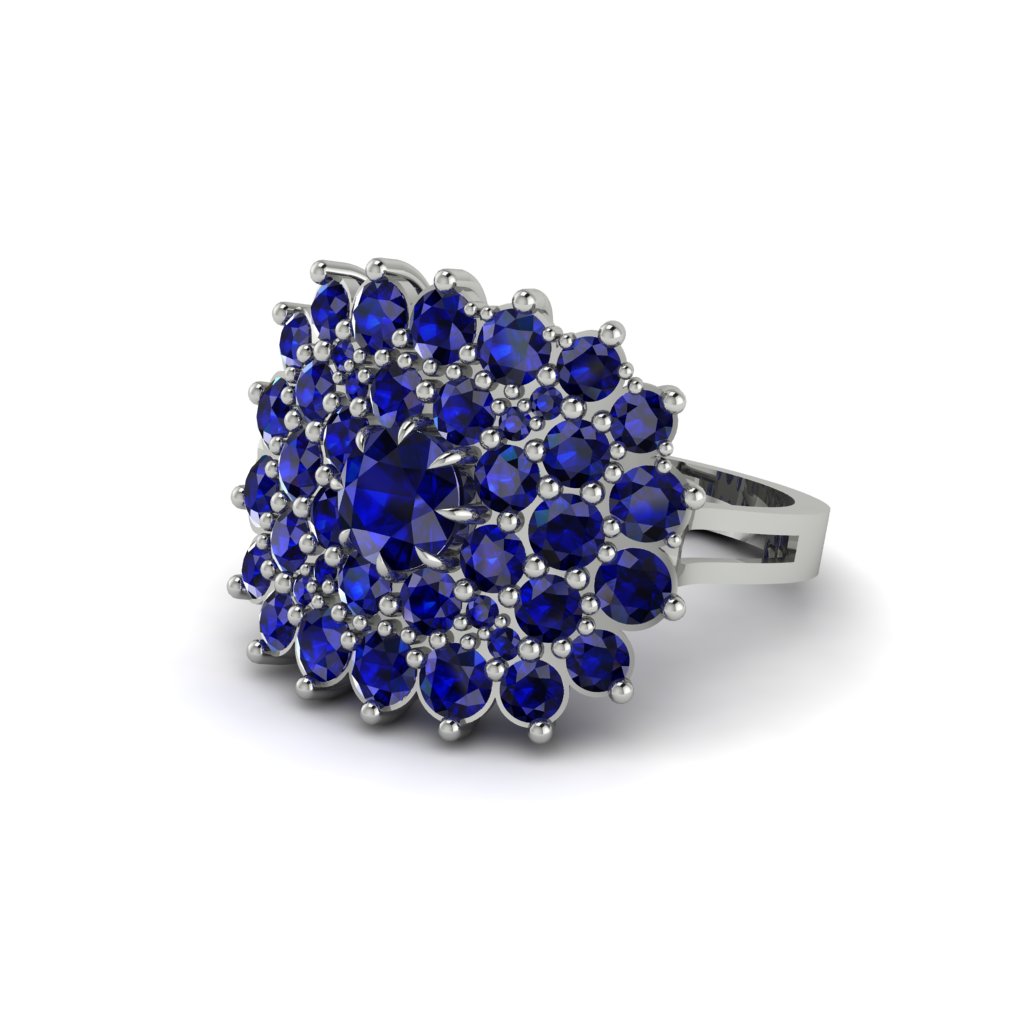 Sapphire Enchanted Midnight Radiance Fashion Ring - Jacqueline No. 75