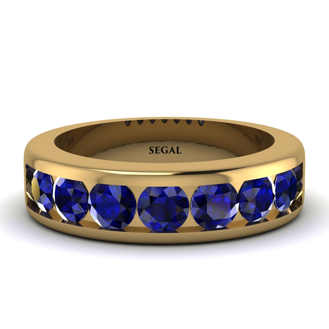 Sapphire Eternal Brilliance Men's Wedding Ring - Jamie No. 13
