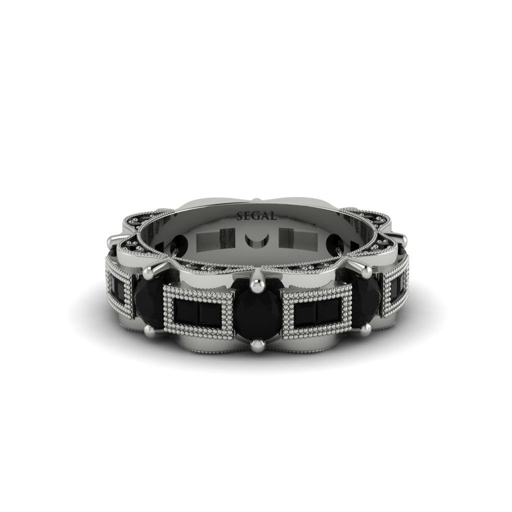 Black Diamond Eternal Elegance Wedding Ring - Rosemary No. 39