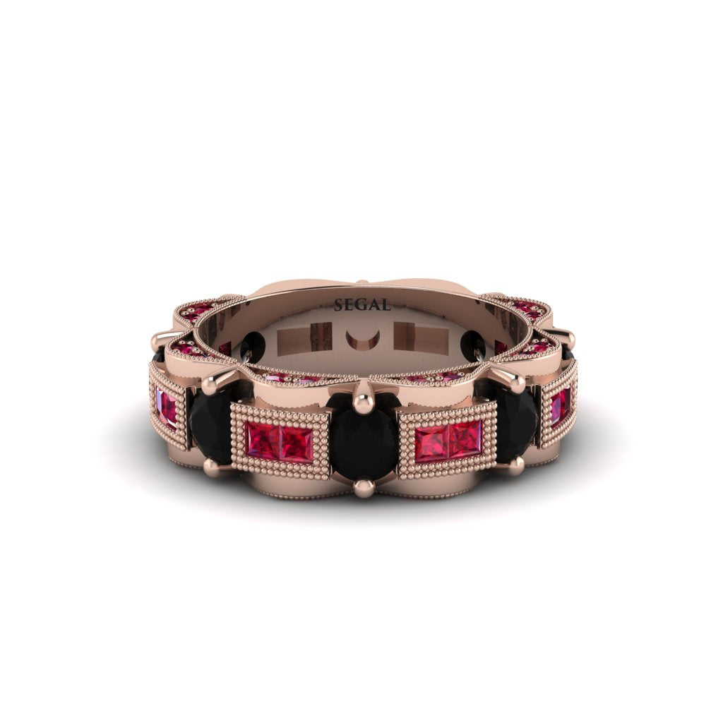 Black Diamond Eternal Elegance Wedding Ring - Rosemary No. 53