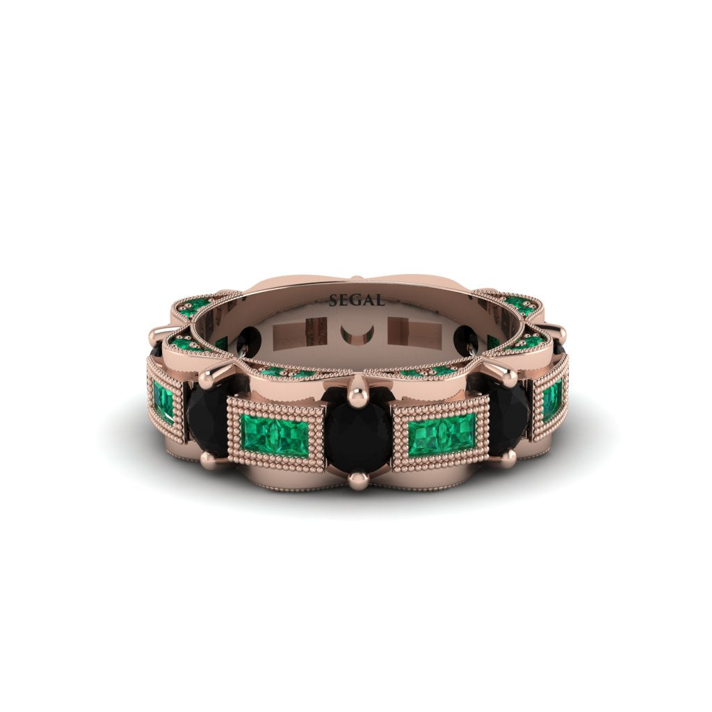 Black Diamond Eternal Elegance Wedding Ring - Rosemary No. 23