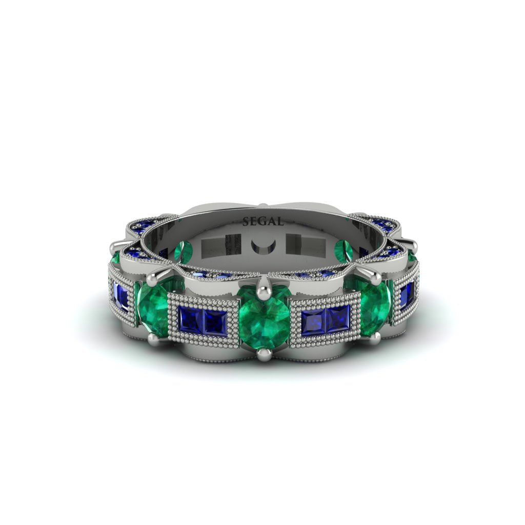 Emerald Eternal Elegance Wedding Ring - Rosemary No. 66