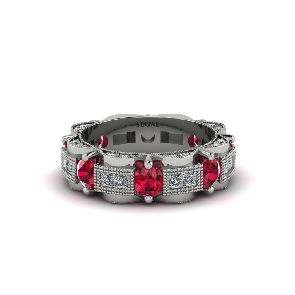 Ruby Eternal Elegance Wedding Ring - Rosemary No. 12