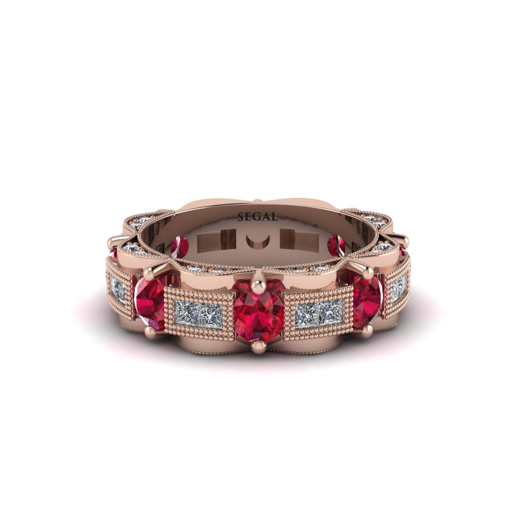 Ruby Eternal Elegance Wedding Ring - Rosemary No. 11