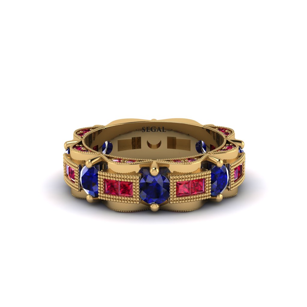 Sapphire Eternal Elegance Wedding Ring - Rosemary No. 58