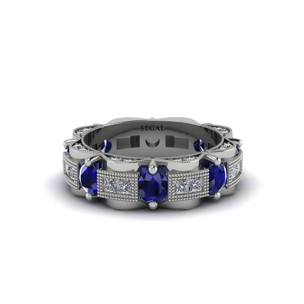Sapphire Eternal Elegance Wedding Ring - Rosemary No. 15