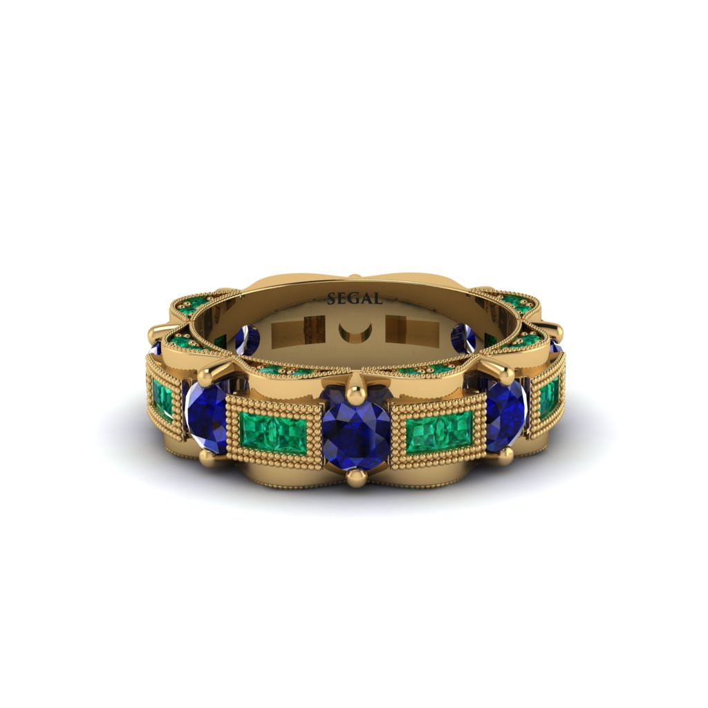Sapphire Eternal Elegance Wedding Ring - Rosemary No. 28