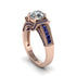 Diamond Eternal Embrace Milgrain Engagement Ring - Fernanda No. 62 image 1