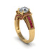 Diamond Eternal Embrace Milgrain Engagement Ring - Fernanda No. 46 image 1