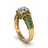 Diamond Eternal Embrace Milgrain Engagement Ring - Fernanda No. 16 image 1