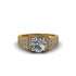 Diamond Eternal Embrace Milgrain Engagement Ring - Fernanda No. 1 image 2