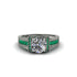 Diamond Eternal Embrace Milgrain Engagement Ring - Fernanda No. 18 image 2
