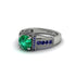 Emerald Eternal Embrace Milgrain Engagement Ring - Fernanda No. 66 image 3