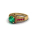 Emerald Eternal Embrace Milgrain Engagement Ring - Fernanda No. 49 image 3