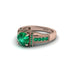 Emerald Eternal Embrace Milgrain Engagement Ring - Fernanda No. 20 image 3