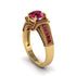 Ruby Eternal Embrace Milgrain Engagement Ring - Fernanda No. 55 image 1