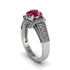 Ruby Eternal Embrace Milgrain Engagement Ring - Fernanda No. 12 image 1