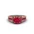 Ruby Eternal Embrace Milgrain Engagement Ring - Fernanda No. 56 image 2