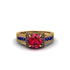 Ruby Eternal Embrace Milgrain Engagement Ring - Fernanda No. 70 image 2
