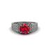 Ruby Eternal Embrace Milgrain Engagement Ring - Fernanda No. 12 image 2
