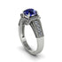 Sapphire Eternal Embrace Milgrain Engagement Ring - Fernanda No. 15 image 1