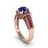 Sapphire Eternal Embrace Milgrain Engagement Ring - Fernanda No. 59 image 1
